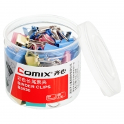 齐心 B3636长尾夹票夹 6# 15mm 60只/筒